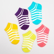 We Socks & Papa Mom 兒童 D 環環踝襪 5 件套