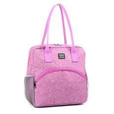 鋁箔保溫保冷野餐便當袋, 粉紅色