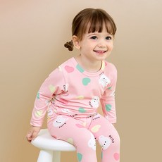 unifriend 童款糖果小熊刷毛9分衛生衣套裝