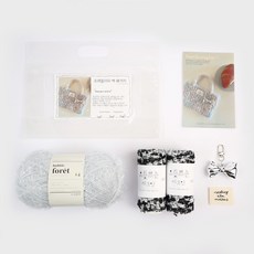 Brandyarn Forêt Fluffy 包 DIY套組, Bubble Fore 60 + Deco Yarn 56, 1套