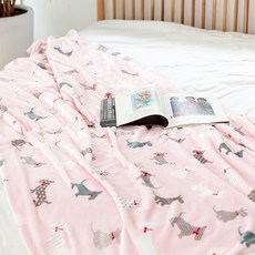 디자인제이 초극세사 코지 아가타 담요