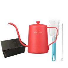 스타벅스 20 SS 헤리티지 케틀 550ml + 세척솔 + 선물포장, 레드(케틀), 1개