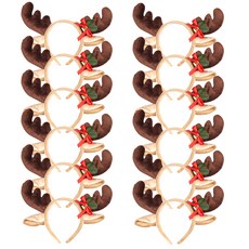 派對朋友魯道夫鹿角髮箍, 混色, 12個