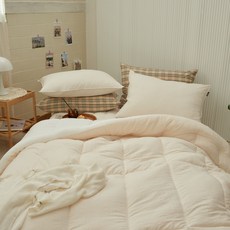 심플럭스 말랑모찌 바이오워싱 슈크림 차렵이불