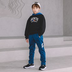 키스포 아동용 파이 사이드 후드 기모 상하 세트