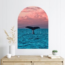 SANGSANG HOO 拱形海報 鯨魚尾巴