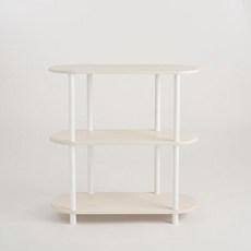 ROOM&HOME Mono 圓形層架, 沙米色, 3層