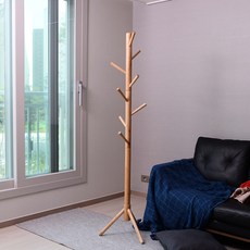 簡約原木三角支架衣架, 天然