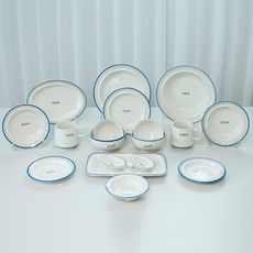 Syracuse CHINA Maple 2人份居家餐具組 18p, 餐具 18p, 1套, 舒心藍
