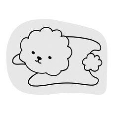 cofv 珪藻土餐具乾燥墊 M, 可愛小狗