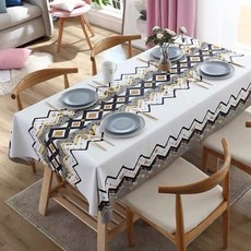 Vinterior 復古風廚房裝飾重點桌巾, TYPE 16, 140 x 140 cm