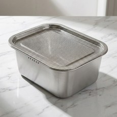 WAGENSTEIGER 不鏽鋼洗碗桶+瀝水托盤組, 銀色, 1組