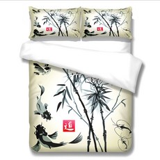 彩色印花被套枕套組 A_RD_229