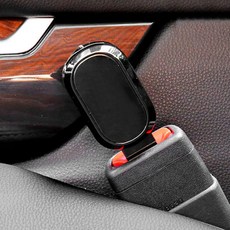 어반카 프리미엄 연장 안전벨트 클립, 라운드블랙, 1개