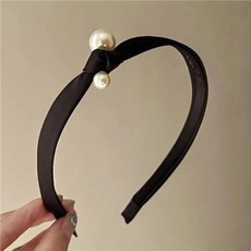 DMELD 珍珠鑲邊化妝髮帶