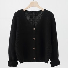 Zenit 女款寬鬆 Review V領針織開襟衫 g1176