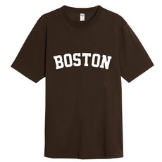 워너비 남녀공용 보스턴 20수 오버핏 반팔 티셔츠