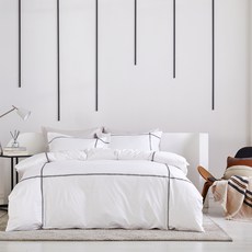 크로스 사틴 자수 이불커버 세트