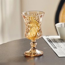 French Mars 水晶立式迷你葡萄酒香檳杯 琥珀色, 1個, 120ml