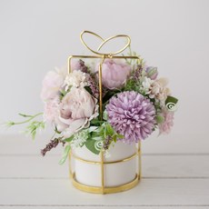 GAPANG 花束 TESI002 + 花瓶套組, 03號 紫色