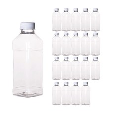 사각쥬스페트 화이트캡 음료용기, 20개, 500ml