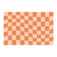 홈다움 빨아쓰는 말랑이 규조토 5겹 흡수강화 발매트 체커보드, 물결애프리콧