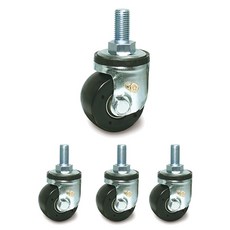 MASTER. S 特殊用途腳輪 DS60系列 電腦設備用腳輪 DS 6025 HDP-BT BK 電腦用 螺栓 B/K 6.35cm, 4個