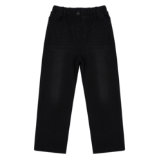 applepink 女童顯瘦寬版內刷毛水洗牛仔褲 S703