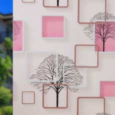 언헤브 불투명 유리창 필름 시트지, 23스퀘어트리, 45cm x 1m
