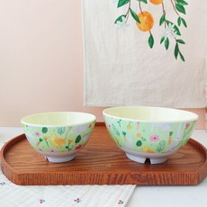 rice 插畫餐碗組 S號+M號, 1組, Easter Green