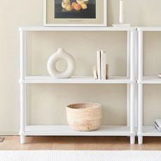 Room&Home 韓國製 Daily Round 方形3層層架, 白色, 3層