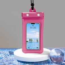 로얄그린 물놀이 핸드폰 방수팩, 핑크, 1개