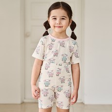ROTOTO bebe 兒童Carry短袖貼身家居服上下套裝