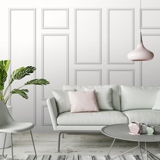 Muji Macji 哥斯拉水潤壁板壁畫壁紙 MG402SS 7p, White Special