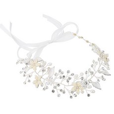 Minsung Company髮箍花冠, 銀色, 1個