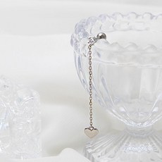 미니아트 여성용 체인 러브 피어싱 2p