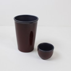 Dalsogeum 陶瓷燒啤杯 2件組, 1套, 酒紅色