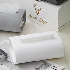 現代水泥衛生紙盒 圓形, 白色的