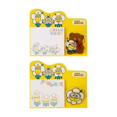 kumhong 便條紙 2入+紙夾子 2入, 1組, 混色