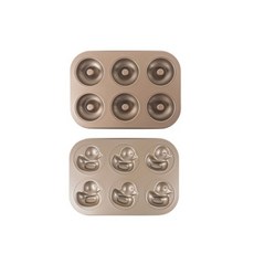 O 椅家用烘焙甜甜圈模具+鴨形模具套組, 1套