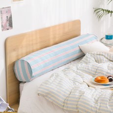 FORHOME 紐約大廈 圓形身體抱枕套 不含枕芯, 美式藍