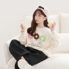 Nanajuni 女童款甜點大學T