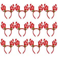 Stupid 亮片造型魯道夫髮箍, 紅色, 12個