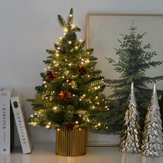 Garden in the City 無裝飾聖誕樹 + 蜈蚣燈串組, 銀青綠色