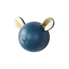 바우마켓 타공식 동물 벽걸이 후크 곰, 블루, 1개