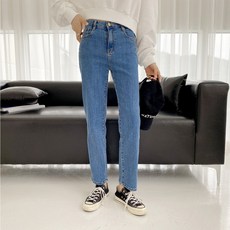 린다샵 여성용 필리구우 워싱 스트레이트 롱 청바지 cppt10605k28