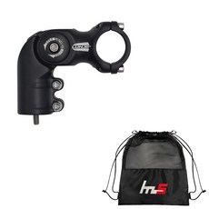 나야스타일 자전거 스템 31.8 x 70 mm + 전용 파우치 세트 CYYP-77-2PU, 블랙(스템), 1세트