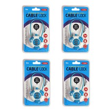 ibis 3 撥號電纜掛鎖藍色 SP09844, 4個