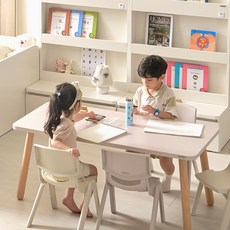 앙팡 아동용 1200 책상 + 의자 2P 방문설치, 라벤더캔디 + 우드