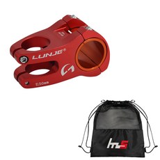 나야스타일 자전거 스템 31.8 x 50 mm + 전용 파우치 세트 CYYP-109-5PU, 레드(스템), 1세트